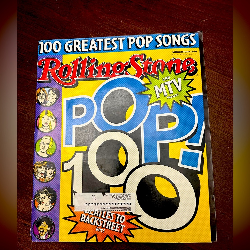 December 2000 Edition of Rolling Stone Magazine
